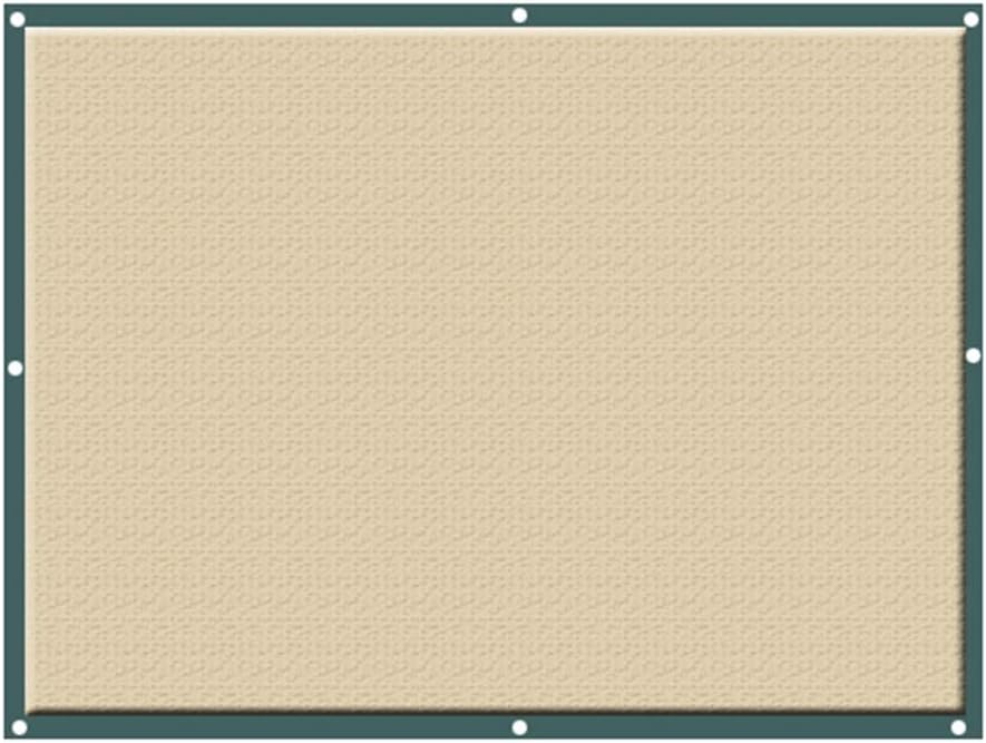 WZHIJUN Sunblock Shade Cloth Shade Sails 90% Beige Sunscreen Shade Cloth 6 Stitches Sunscreen Balcony Patio Green Plant (color : A, Size : 3x5m)