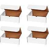 Aviditi M1294 Corrugated Literature Mailer, 12-1/8" Length x 9-1/4" Width x 4" Height, Oyster White (Bundle of 50) (Four Pack)