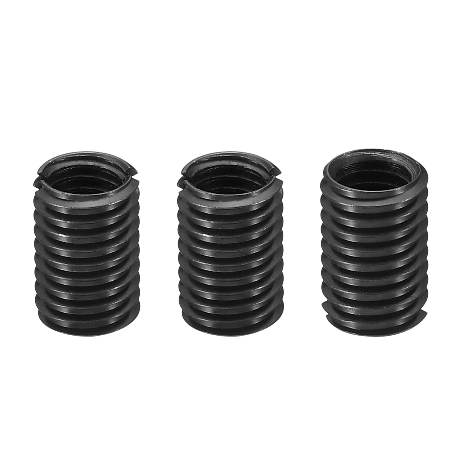 PATIKIL Grade 8.8 Carbon Steel Threaded Repair Insert Nut, 3pcs M8x1.25 Female to M10x1.5 Male Screw Sleeve Inserts Reducing Adapter Reducer 15mm