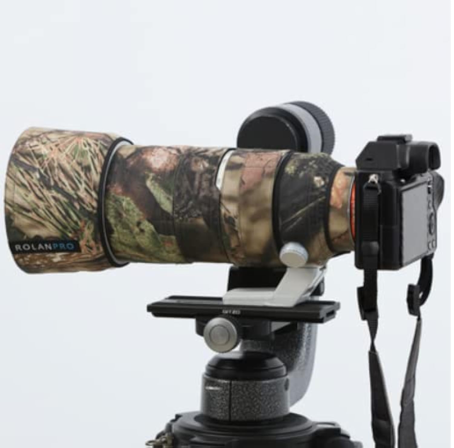 ROLANPRO Waterproof Lens Cover for Sony FE 70-200mm F/2.8 GM OSS II Coat Lens Protective Sleeve Guns Case-#23 Brown Jungle camo Waterproof