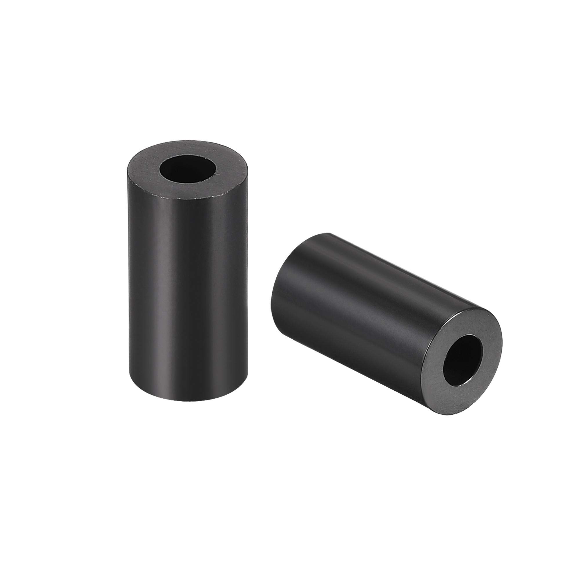 sourcing map Nylon Round Spacer Washer 3.2mm ID 7mm OD 11mm Height for M3 Screws Black 300Pcs