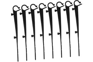 Artibetter Mesh Guard Clips for Gutter Cleaning 20pcs Black Gutter Hook Fixing Clips Set