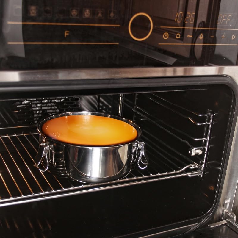 Stainless Steel Flan Mold, 63 Oz Flanera Baking Pan for Instant Pot 3 6 8 QT Flan Mold with Lid Silver Flanera Mold for Baking Oven Safe