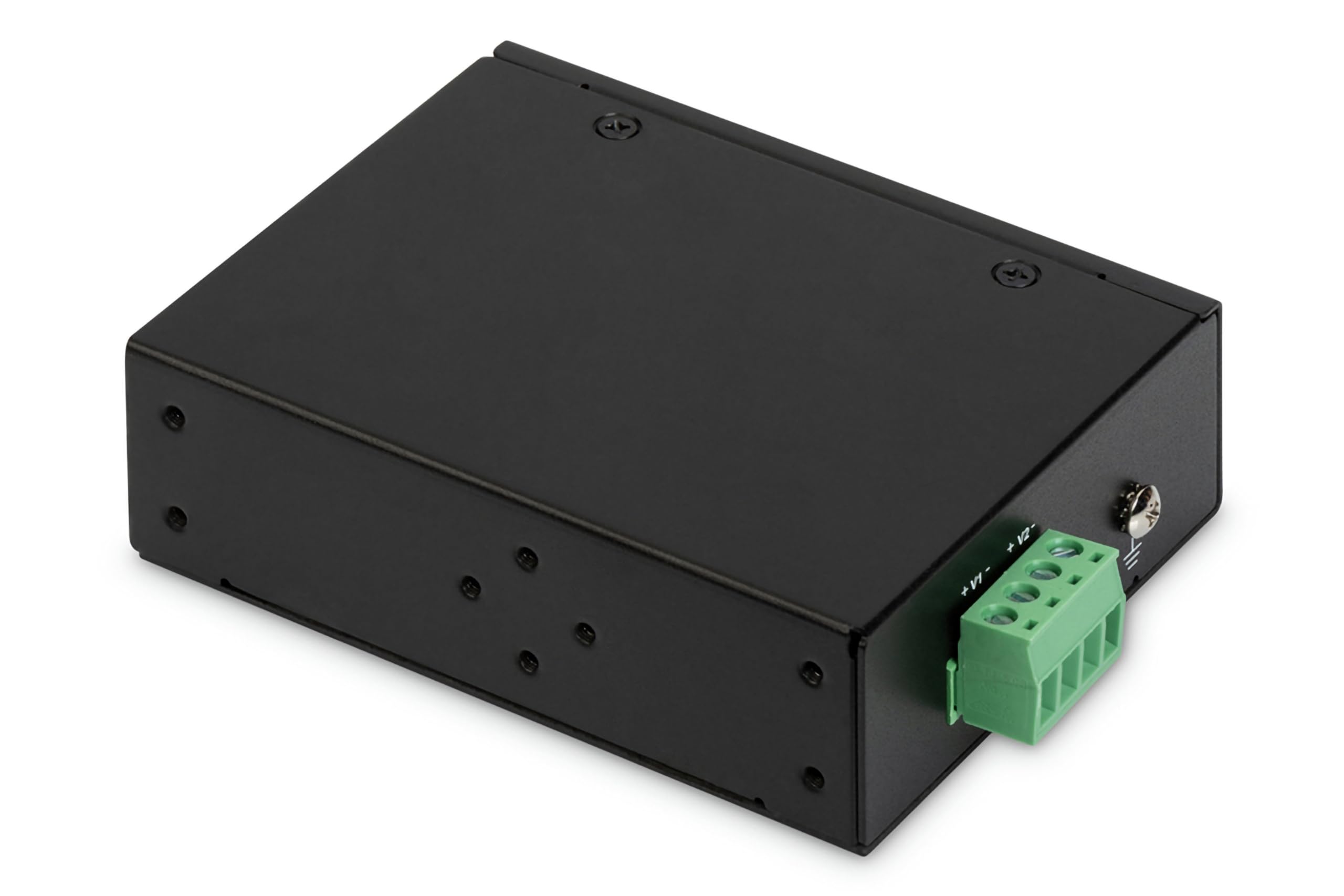 DIGITUS PoE++ Splitter - IEEE802.3af/at/bt - Gigabit Ethernet - Output 12, 16, 24, 48 Volt - Terminal Block Terminal Block