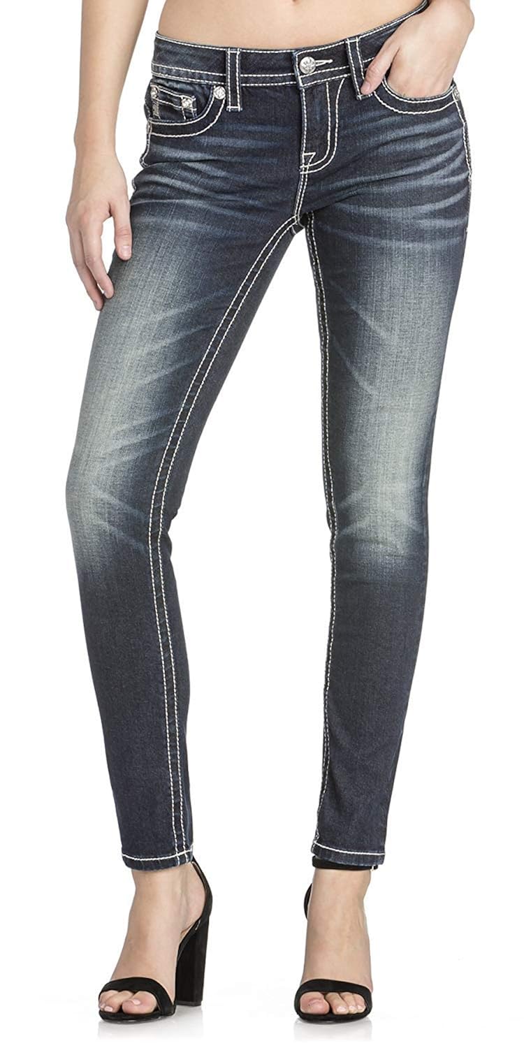 lace embellished jeans