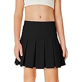 Haloumoning Girls Pleated Skirts School Kids Casual Mini Flare A Line Uniform Skorts Skirt 5-14 Years