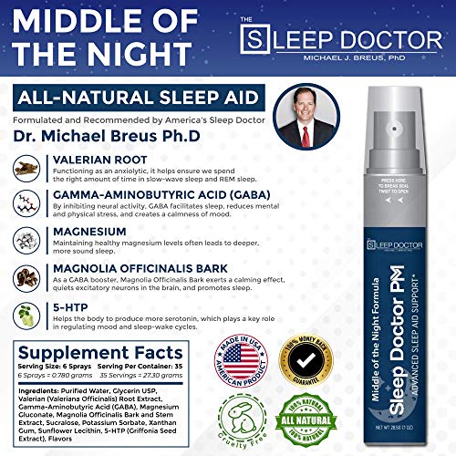 Sleep Doctor PM Spray — Middle of The Night Sleep Support Formula