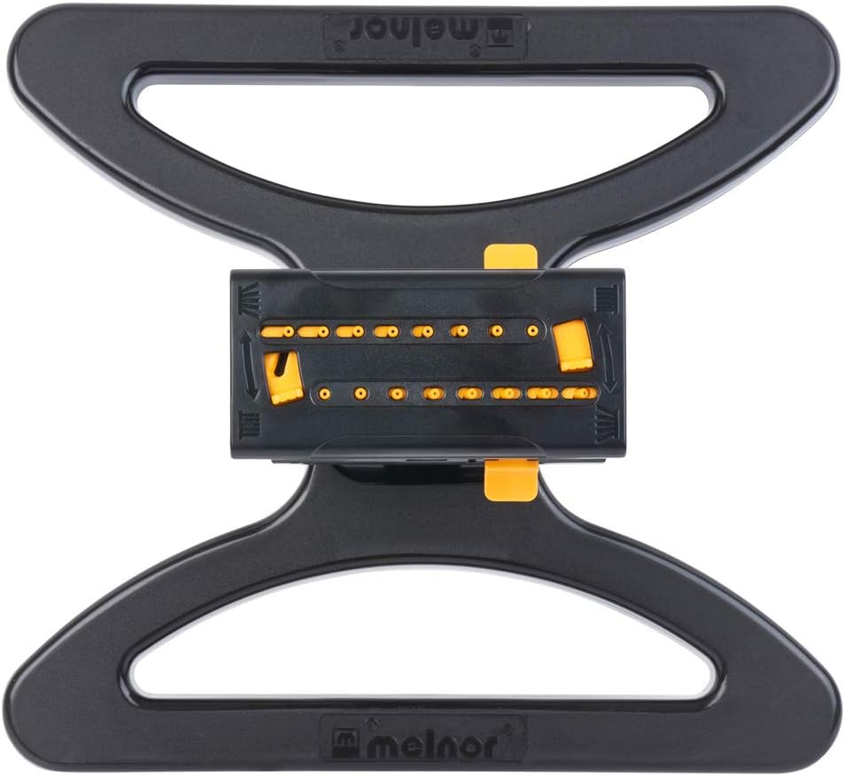 Melnor 65003-AMZ MiniMax Turbo Oscillating Sprinkler with QuickConnect Product Adapter Watering Set, On Base, Black, Yellow : Garden & Outdoor
