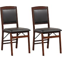 Amazon.com: GOFLAME Folding Dining Chairs Set of 2, Foldable ...