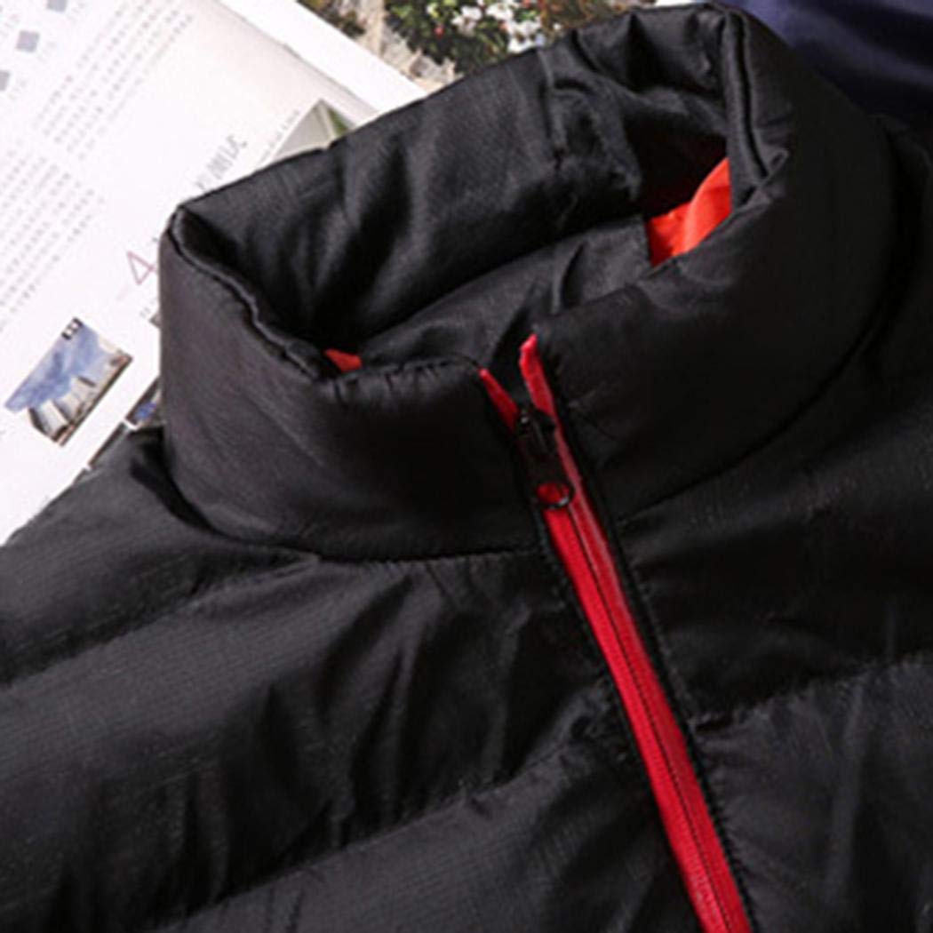 pairris Abrigo cálido de Manga Larga con Cuello Alto y Cremallera para Hombre Ropa de Invierno con Bolsillos Chaquetas