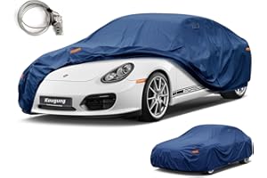 Kaugung Heavyweight Waterproof Car Cover Custom Fit Porsche 718 Cayman Boxster (2016-2025), Full Exterior Cover with Breathable Vent Outdoor Sun Rain Dust Snow All Weather Protection.