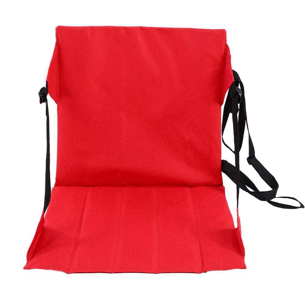 Stadium Seats, Folding Seat Cushion Bleacher Chair Camping Picnic Beach Cushion Seat (Red) Chair Camping Mat, Bed Mat, Bed Weaponcase