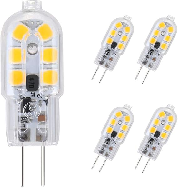 Vicloon G4 LED Ampoule,5Pack 20W Ampoules Halogènes Équivalentes,Ampoule LED G4 2W Économie