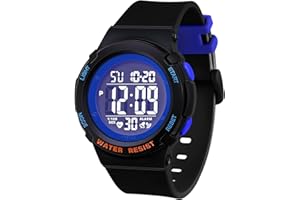 ITOOZYNN Digital Light Up Watch for Boy and Girl,Kids Watch Ages 7-16,Waterproof 5 ATM, School,Outdoor,Sports