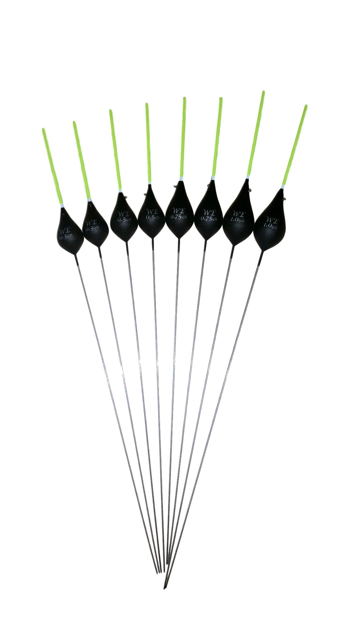 8 x Assorted Pole Floats (Pack 331Y8)