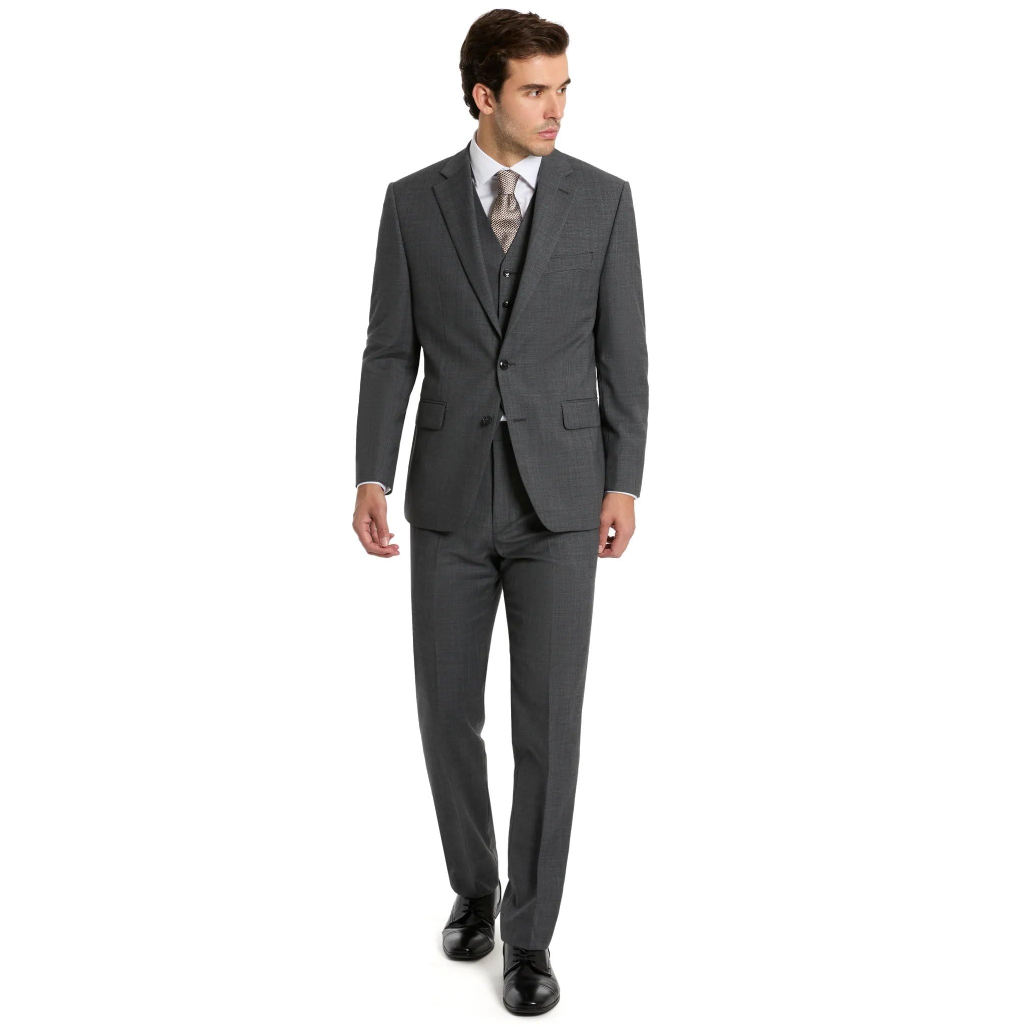 Michael Kors Men’s Dress Pants, Grey Sharkskin, 40Wx32L