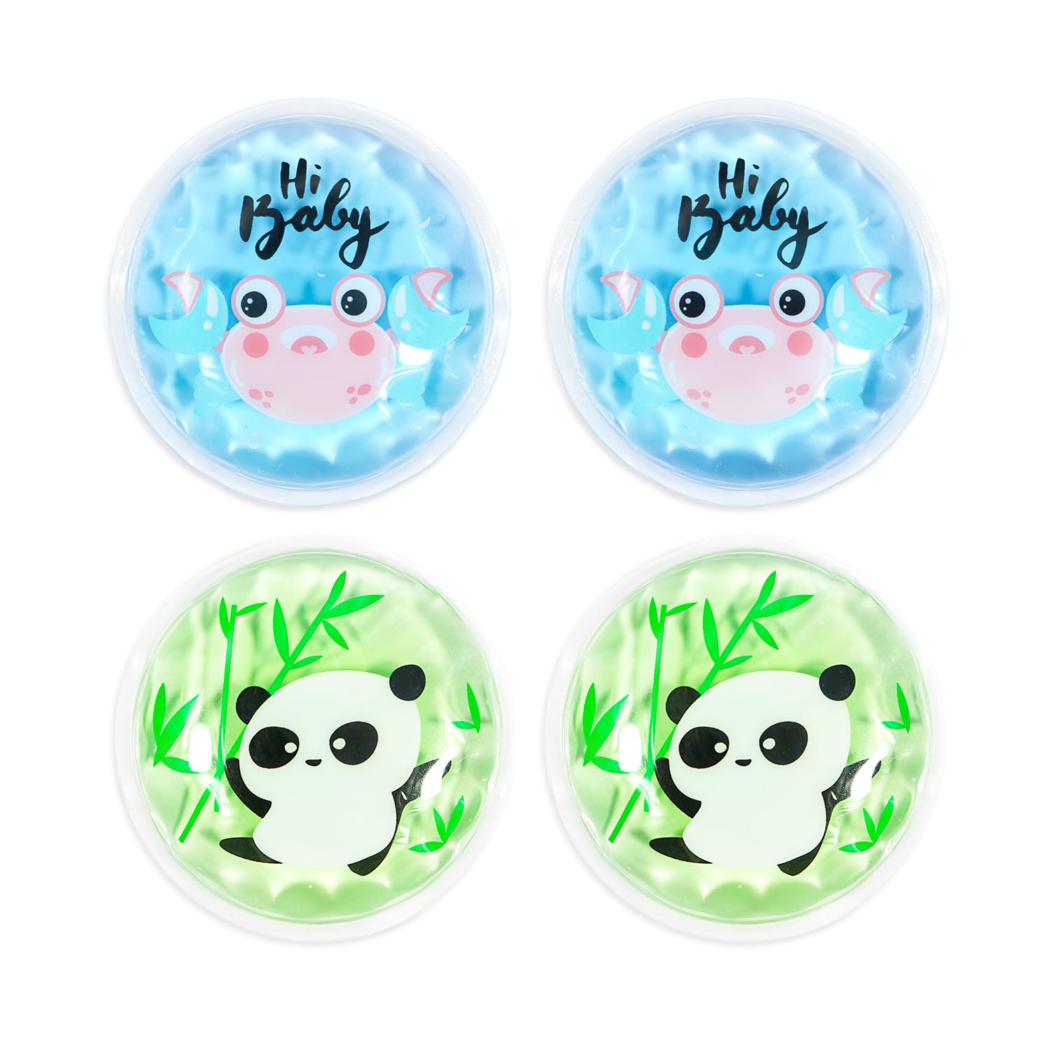 Photo 1 of Gel Ice Pack Reusable, Cooling Eye Pads and Patches, Hot and Cold Eye Pads - Soothing, Revitalizing, Puffiness, Refresh, Relieves Stress, Relax, Relieves Puffiness and Tension(2 Crabs+2 Pandas)