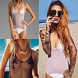 Moxeay® Strappy Sexy One Piece Swimsuit Bathing Monokini Push Up Bikini