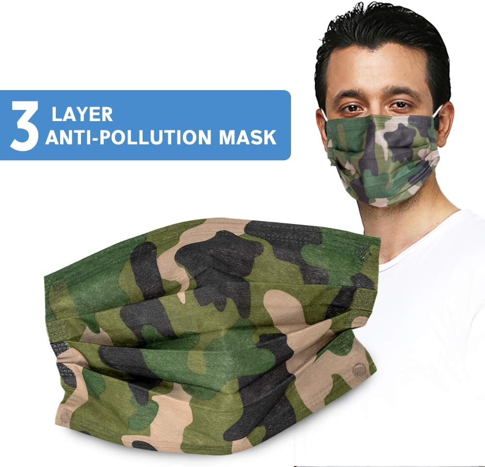 Stylish Disposable Air Pollution Face Mask 50 Pcs