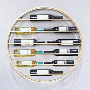 LFDYAHAW Estante del Vino del Hierro Estante botellero café Bar