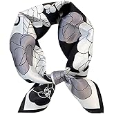 MEISEE 100% Pure Mulberry Silk Scarf 21" Square Scarf Neckerchief Headscarf Breathable Lightweight for Women Gift Packed