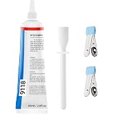 Fabric Glue Permanent, 60ml Clear Washable Liquid Stitch for Clothing, Patches, Denim, Leather, Rhinestones &ndash; No Sew Adhesive with Precision Tip, Fast Drying, Flexible for DIY Craft &amp; Fabric Repair