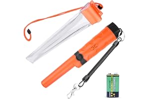 Kuman Pin pointer Water Resistant Metal Detectors with Holster Treasure Hunting Unearthing Tool Accessories Buzzer Vibration Automatic Tuning KW30