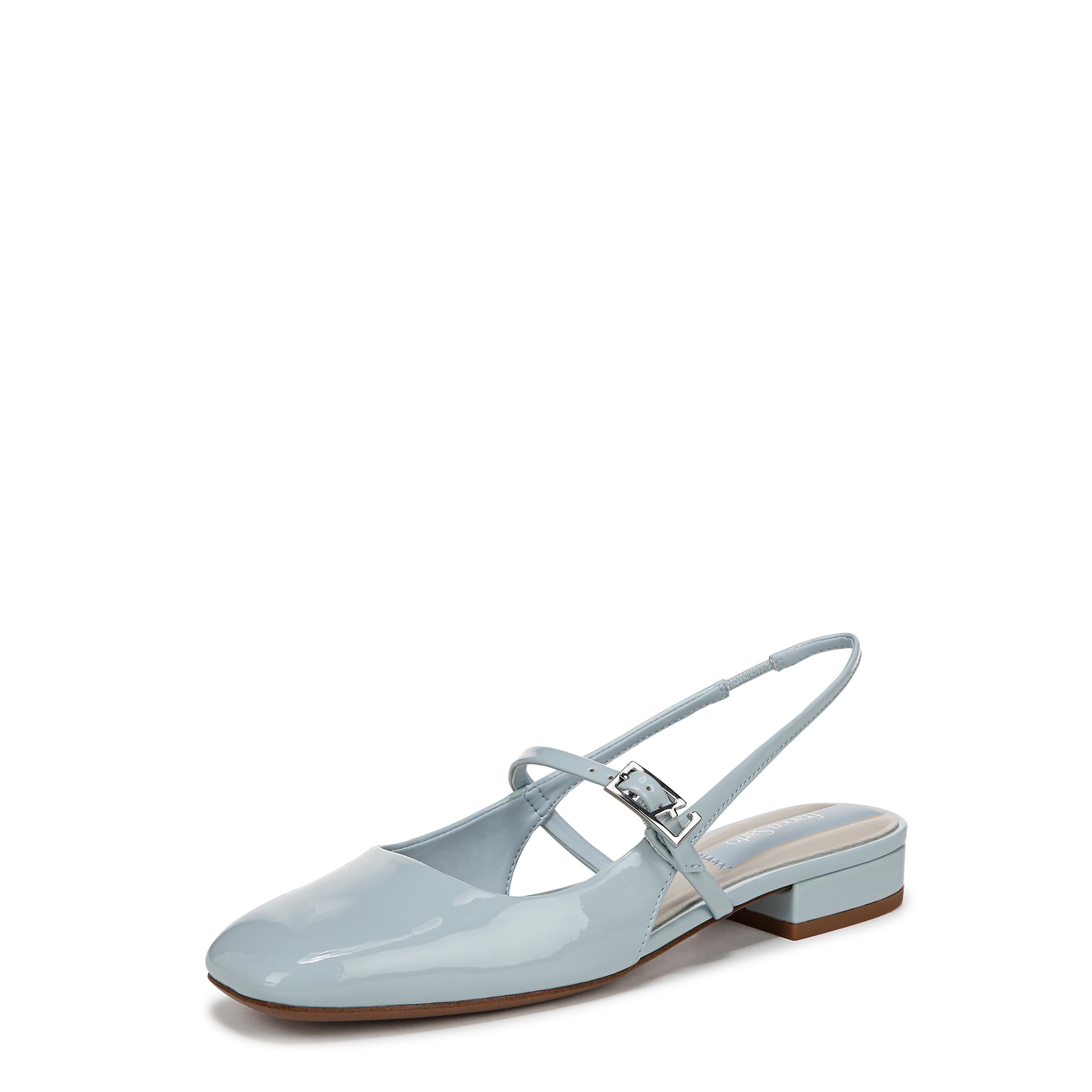 Franco Sarto Womens Destin Ballet Flat Sky Blue Patent 12 M