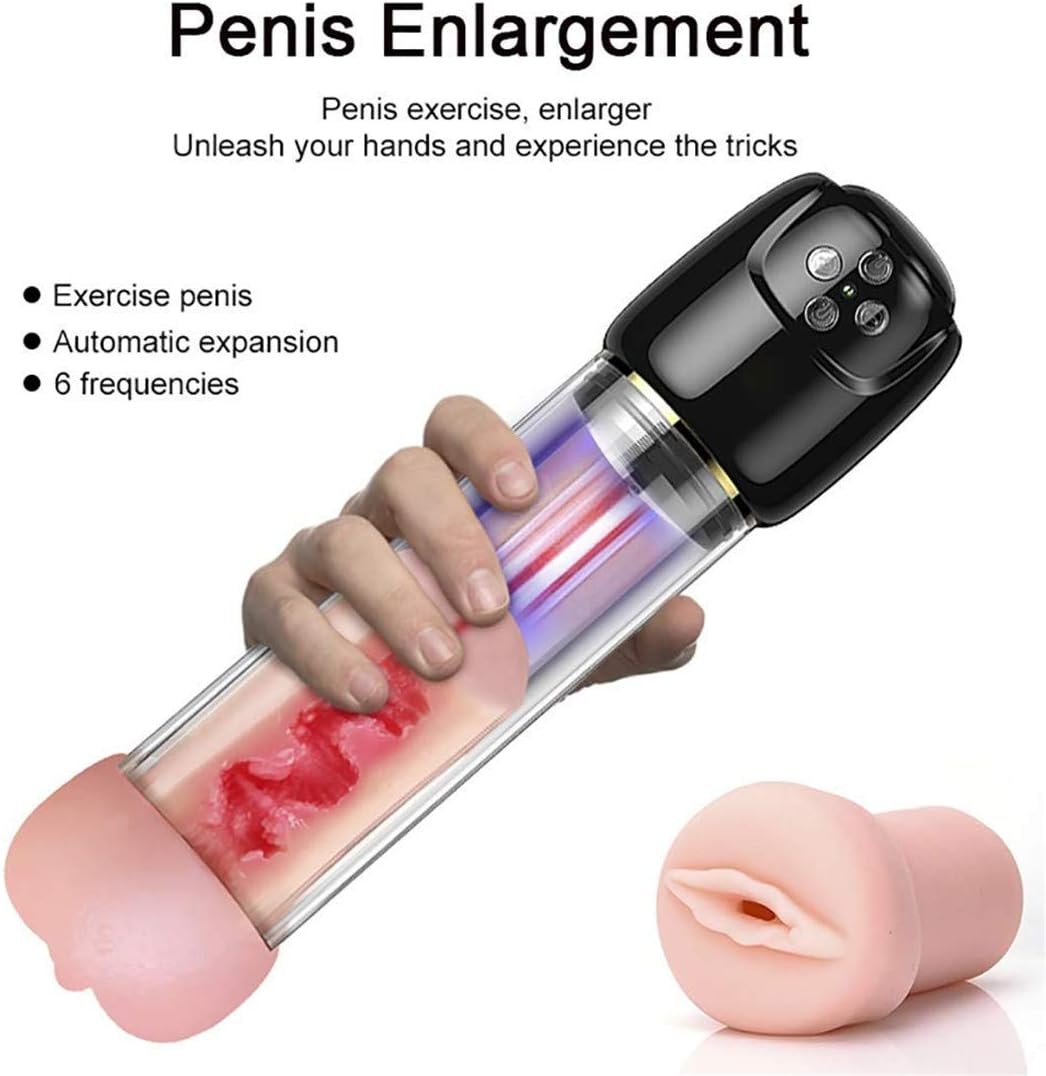 Men's Electric Pennîs Extender Enlarger Pump to Increase The Size and Strength, Male Effective PénǐsGrǒwth Automatic Enhancement Training Device，