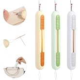 3 Pack Needle Threaders for Hand Sewing, 2 in 1 Needle Threader Seam Ripper Tool for Hand Sewing, Embroidery, Knitting, Cross Stitch