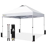 CROWN SHADES 10x10 Pop Up Canopy - Beach Tent with