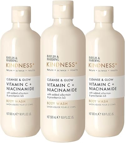 Baylis & Harding Kindness Vitamin C Niacinamide 3x500ml Body Wash Orange Mango