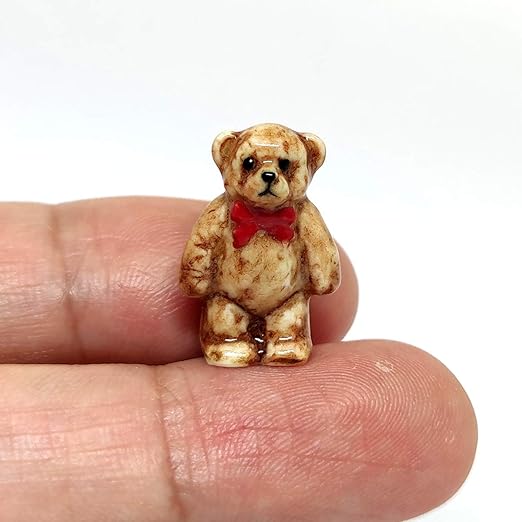miniature teddy bear figurines