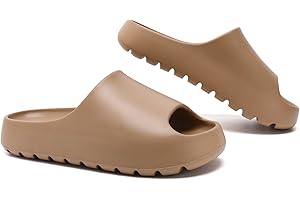 Jaeynow Cloud Slides for Women,Unisex EVA Soft Recovery Slides,Thick Sole Open Toe Mens Pillow Slides Shower Shoes Outdoor&Indoor House Slippers