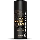 IRONMANE - Hair Fibers for Thinning Hair - Instantly Fuller-Looking Hair with 100% Natural Keratin + Biotin - Canadian Brand 