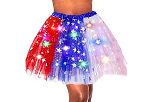 Sinalty Light Up Tutu Skirt Rave Ballet Dance Skirts Led Costume Dress for Women and Girls