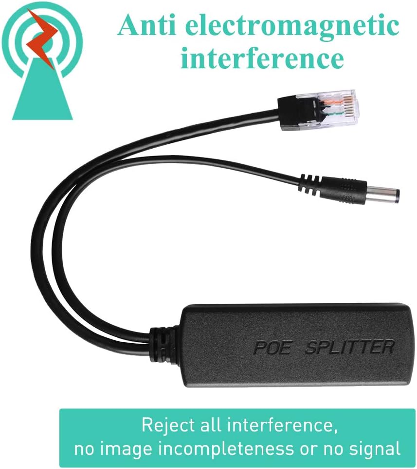 GeeekPi 2-Pack Active PoE Power Over ethernet Splitter Adapter 48V to 12V,IEEE 802.3af Compliant 10/100Mbps PoE Splitter with 12V Output for IP Camera,Wireless Access Point and VoIP Phone - Image 3