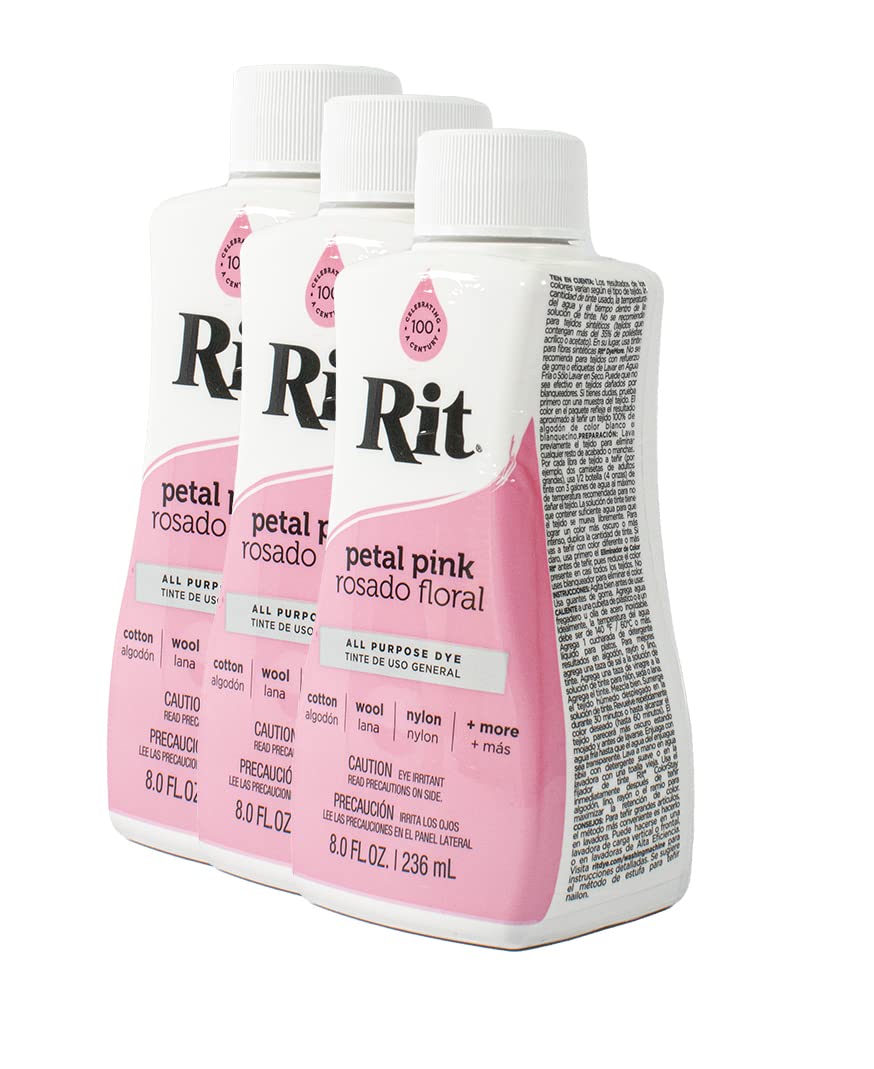 Rit Dye Liquid 236ml Petal Pink Pack of 12