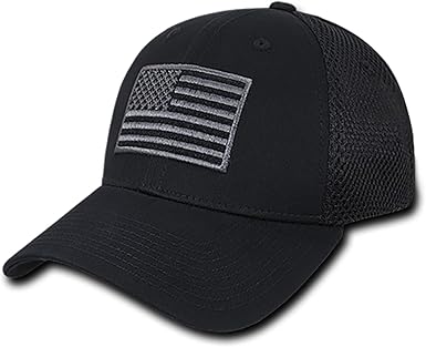 Black american flag fitted hat Clearance
