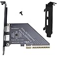 PCIe 4.0 X8 to Oculink Card, 128 GTs High Speed Data Transfer External Graphics Card, Secure Connection for NVMe SSD GPU eGPU