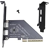 PCIe 4.0 X8 to Oculink Card, 128 GTs High Speed Data Transfer External Graphics Card, Secure Connection for NVMe SSD GPU eGPU