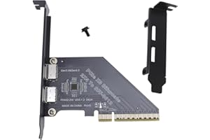 PCIe 4.0 X8 to Oculink Card, 128 GTs High Speed Data Transfer External Graphics Card, Secure Connection for NVMe SSD GPU eGPU