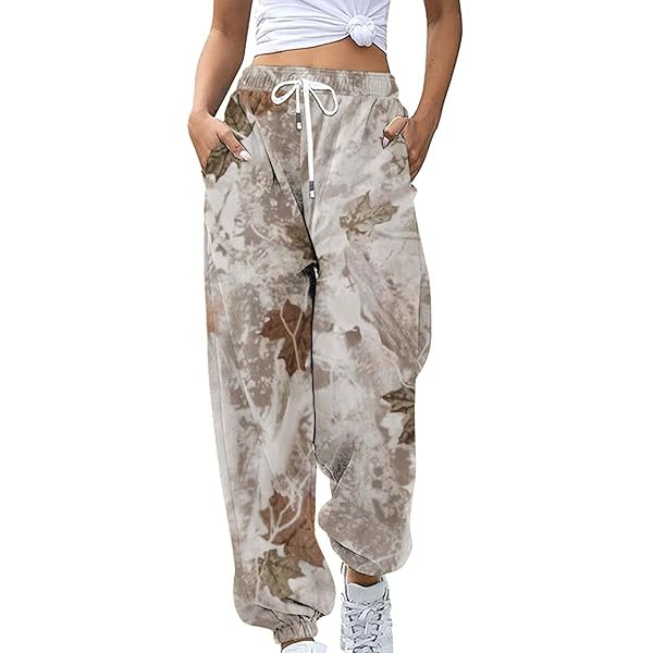 Amazon.com: ZWRXW Womens Camo Sweatpants High Waisted Camo