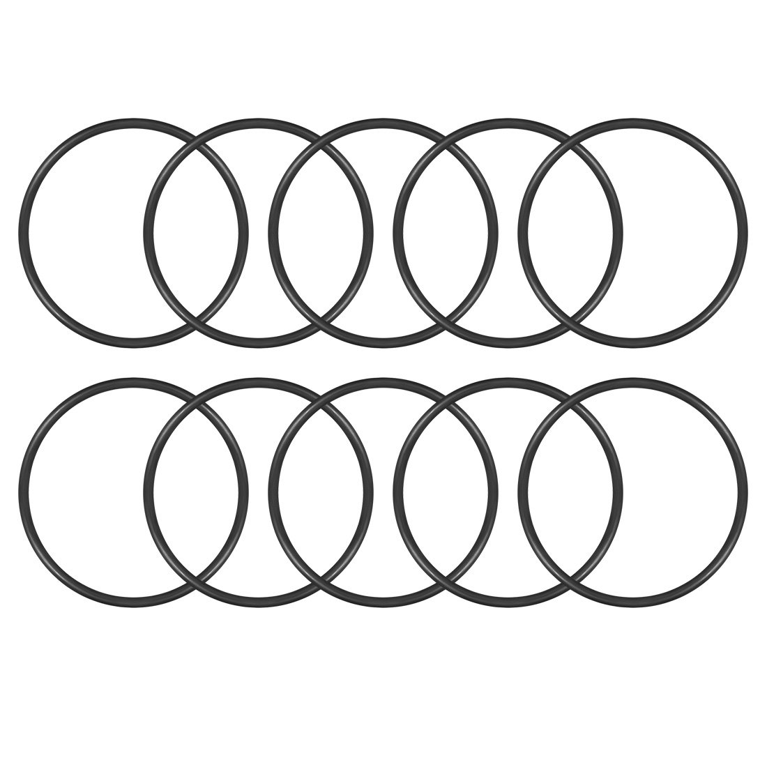 sourcingmap Nitrile Rubber O-Rings 105mm OD 95mm ID 5mm Width, Metric Sealing Gasket for Automotive Machine Plumbing, Pack of 10