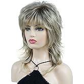 Wiginway Long Shaggy Layered Hair Natural Straight Wavy Shags Wig Soft Syhthetic Hair
