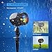 Laser Lights Christmas Projector Lights Motion Star Night Shower Outdoor Laser Show Holiday Lights RF Remote Waterproof 8 Patterns Green & Red Laser Blue LED Light for Party/Garden Decorations
