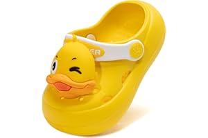 LEDINEY Toddler Boys Girls Garden Clogs Kids Cartoon Beach Slide Sandals(Toddler/Little Kids)
