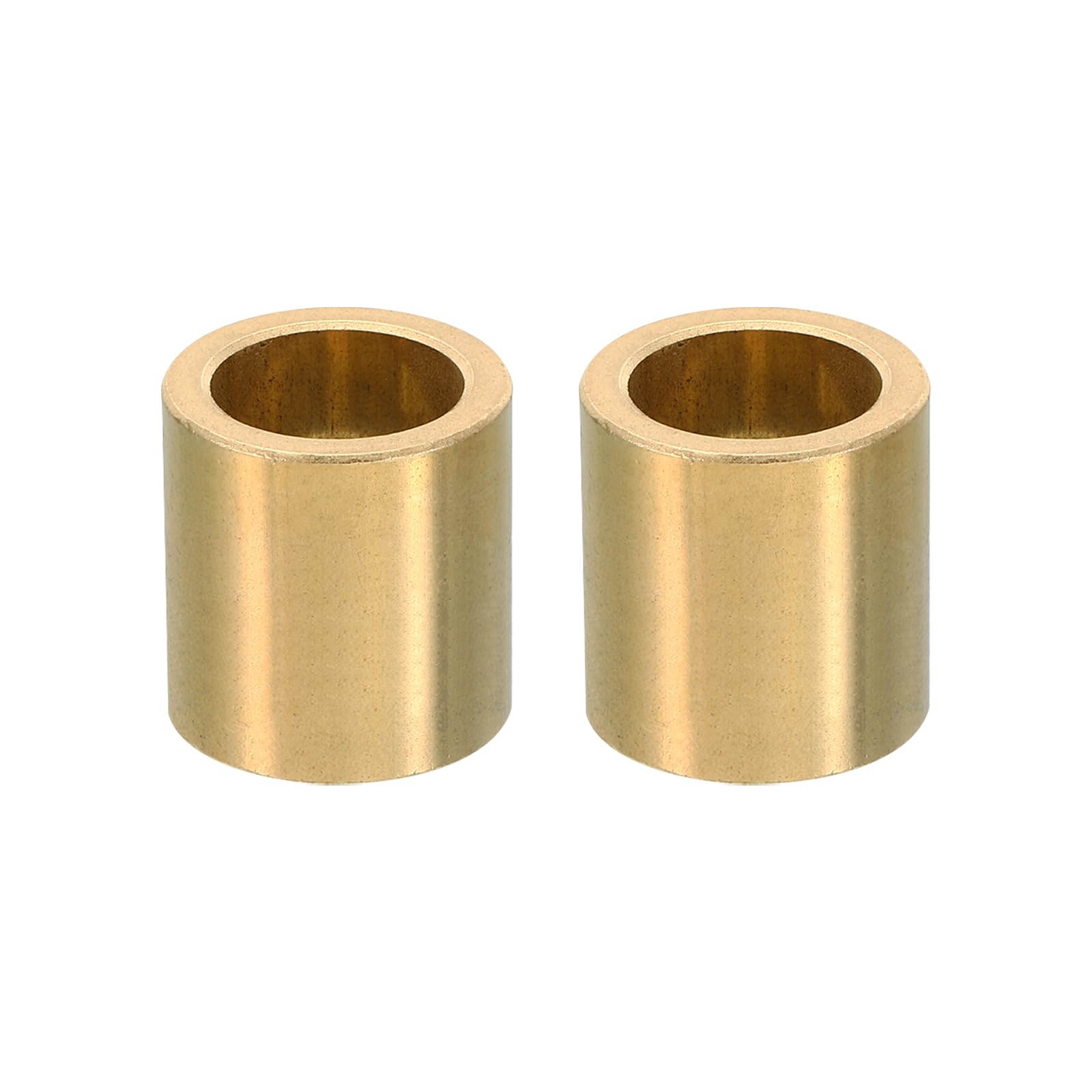 PATIKIL M18 Brass Spacers, 2 Pcs Metal Spacer Brass 18mm ID x 25mm OD x 25mm L Brass Spacers Screw Standoff for 5/7 Inch or M18 Screw