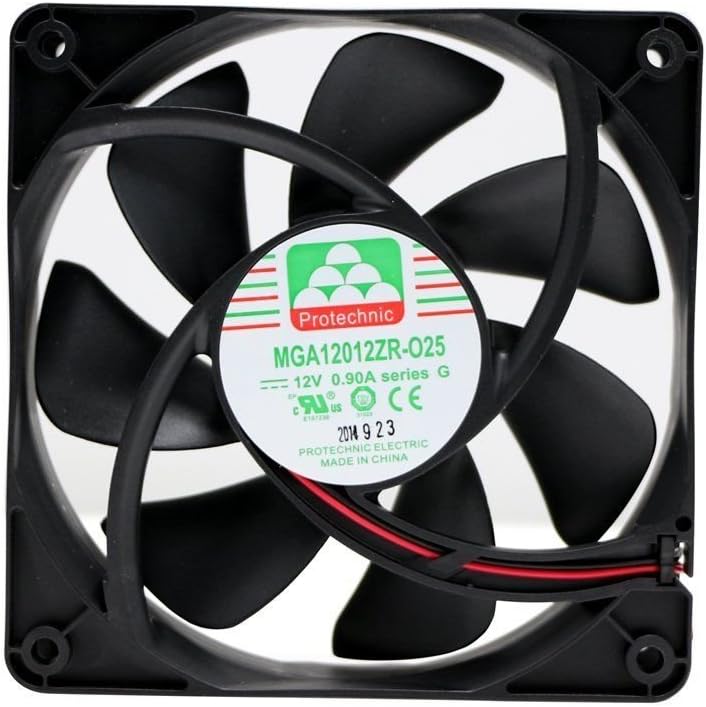 Protechnic120mm x 25mm High Airflow 117 CFM - 3300RPM W/ 3 PIN Connector Rifle Bearing