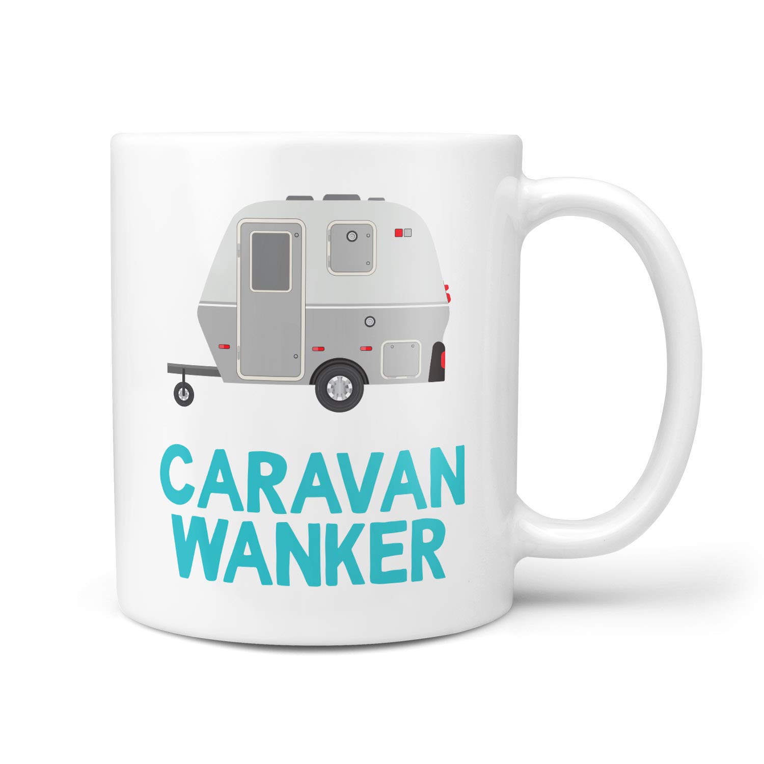 TeHe Gifts Caravan Wanker Gift Mug Funny Rude for Him Her Men Women Birthday Gifts
